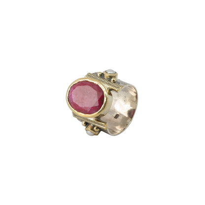 Sililmanite (Ruby) Statement Ring
