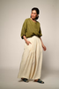 Ivory Eri Silk Palazzo Pants for Women