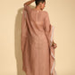 Hand Woven Linen Kaftan - Clay | Silver