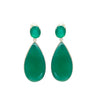 Green Onyx Drop Earrings