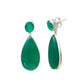 Green Onyx Drop Earrings