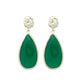 Green Onyx Drop Earrings