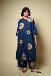 Bandhni Linen Artist Dress