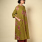 Bandhni Linen Artist Dress