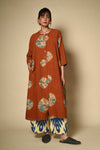 Bandhni Linen Artist Dress