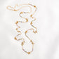 Tourmaline | Silver Beads Long Necklace
