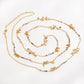 Tourmaline | Silver Beads Long Necklace