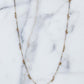 Tourmaline | Silver Beads Long Necklace