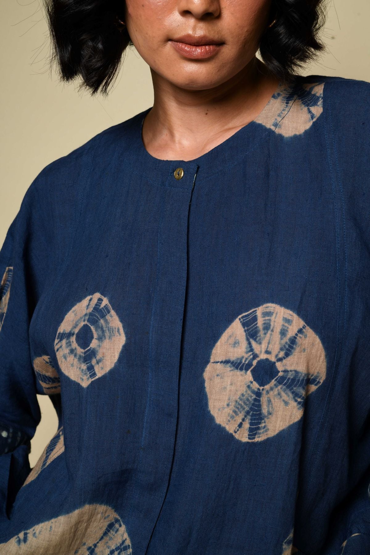 Bandhni Linen Bindi Shirt – J R Ethical Fashion