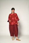 Bandhni Linen Bindi Shirt