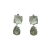 Black Rutile Drop Earrings