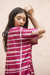 Silk Box Top Magenta