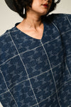 Kantha Cotton Box Top - Indigo