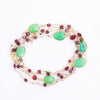 Chrysoprase | Garnet | Ruby Necklace