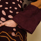 Kashmiri Crewel Poncho - Burgundy