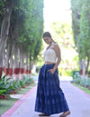 Ikat Wide Leg Pants - Indigo