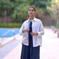 Siliguri - Off White Jamdani Shirt Blouse