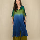 Ombre Silk Satin Split Kaftan