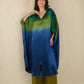 Ombre Silk Satin Split Kaftan