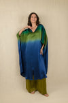Ombre Silk Satin Split Kaftan