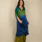 Ombre Silk Satin Split Kaftan