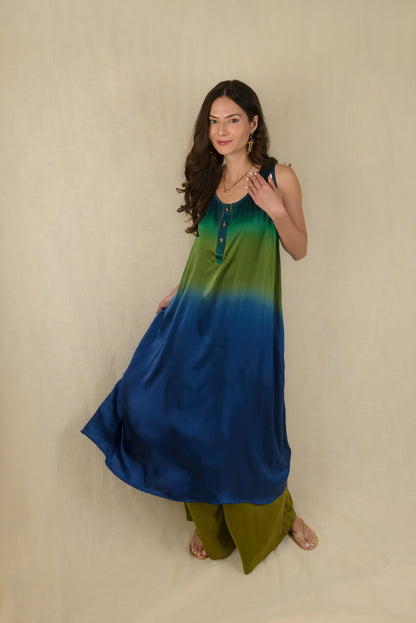 Silk Satin Maxi Dress