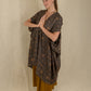 Nakshi Kantha Dune Robe - Charcoal