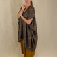 Nakshi Kantha Dune Robe - Charcoal