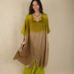 Ombre Silk Satin Split Kaftan