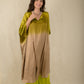 Ombre Silk Satin Split Kaftan