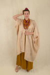 Nakshi Kantha Dune Robe - Ivory