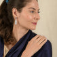 Tanzanite | Quartz Doublet Earrings