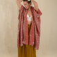 Nakshi Kantha Dune Robe - Rust Floral