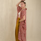 Nakshi Kantha Dune Robe - Rust Floral