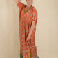Itajime Box Dress - Orange