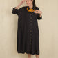 Eri Silk Artist Dress - Black