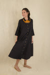 Eri Silk Artist Dress - Black