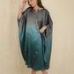 Ombre Silk Satin Split Kaftan