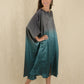 Ombre Silk Satin Split Kaftan
