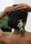 Loto Floral Bun Stick - Green