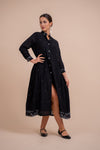 Mandarin Collar Button Dress