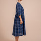 Indigo Jamdani Dress