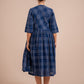 Indigo Jamdani Dress