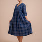 Indigo Jamdani Dress