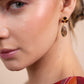 Smokey | Garnet Earrings