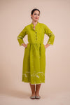 Green Jamdani Dress