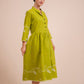 Green Jamdani Dress