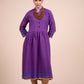 Purple Jamdani Dress