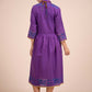 Purple Jamdani Dress