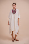 Ivory Short Jamdani Kaftan